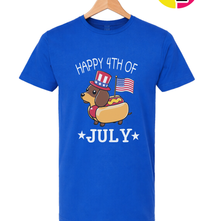 Patriotic Hot Dog Pup Tee