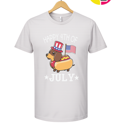 Patriotic Hot Dog Pup Tee