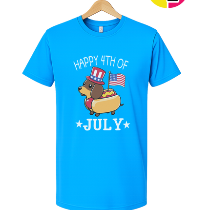 Patriotic Hot Dog Pup Tee