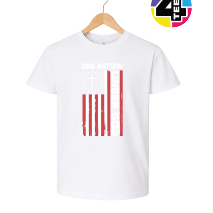 One Nation Under God Flag Youth Tee
