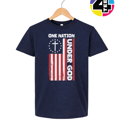 One Nation Under God Flag Youth Tee