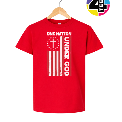 One Nation Under God Flag Youth Tee