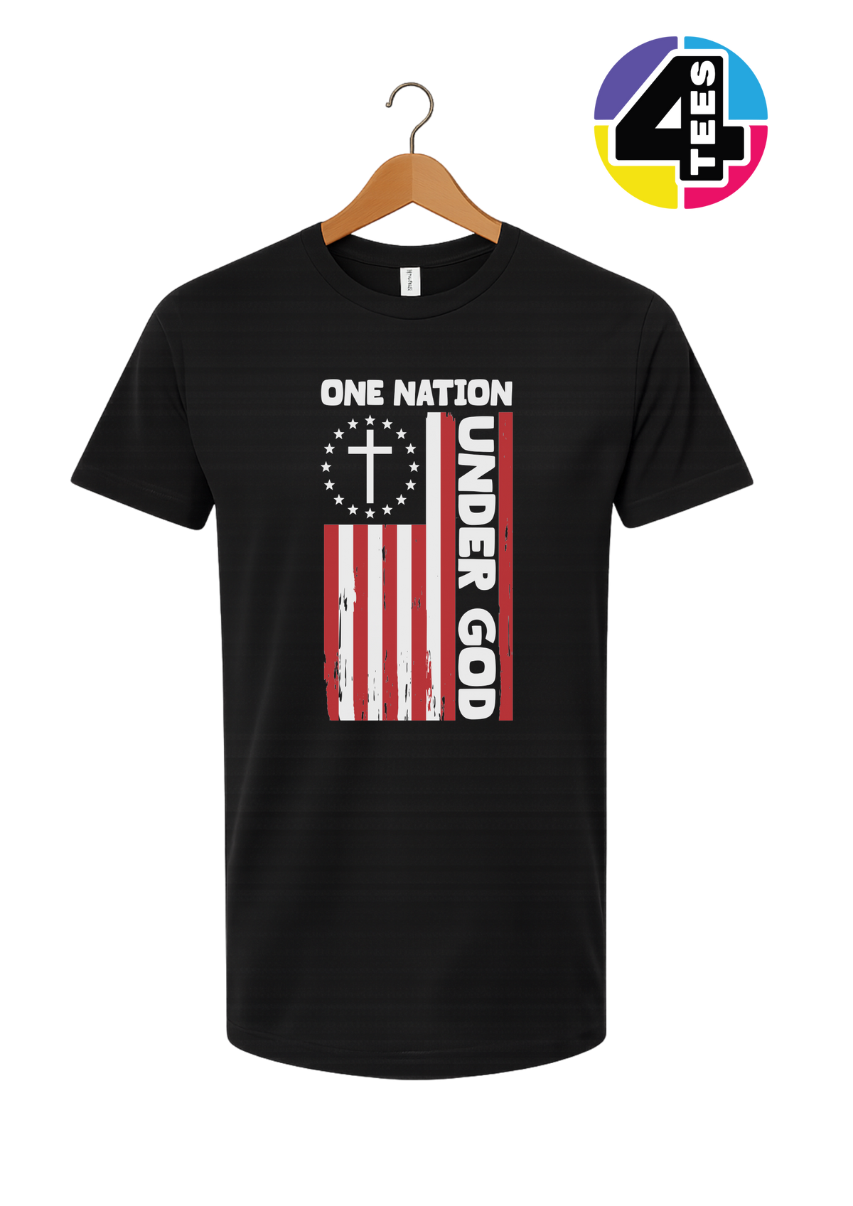 One Nation Under God Flag Tee