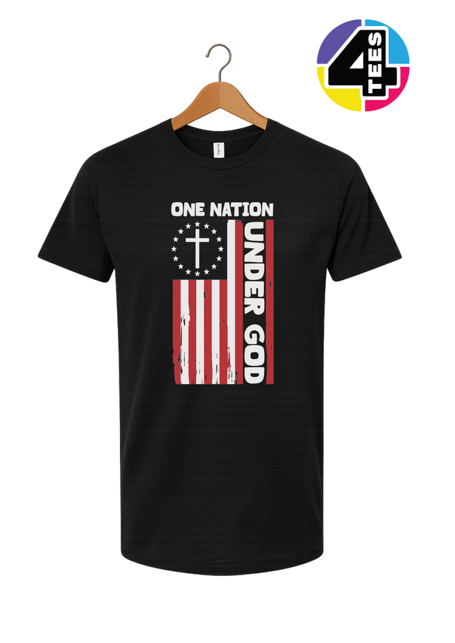 One Nation Under God Flag Tee