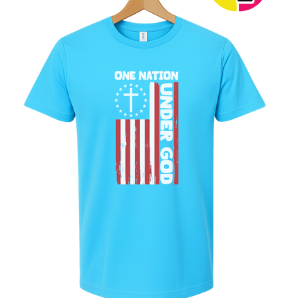 One Nation Under God Flag Tee