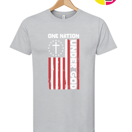One Nation Under God Flag Tee