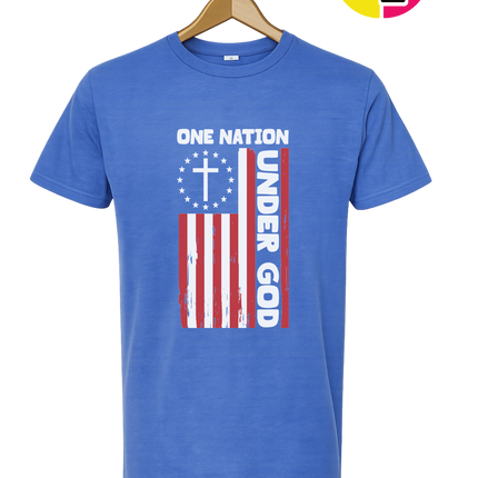 One Nation Under God Flag Tee