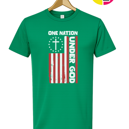 One Nation Under God Flag Tee