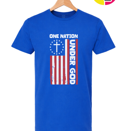 One Nation Under God Flag Tee