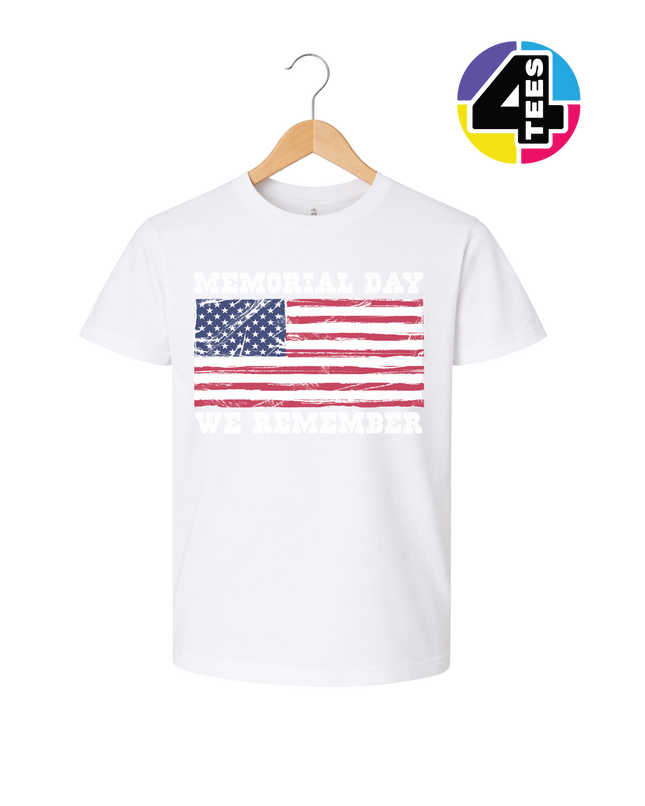 Memorial Day We Remember Youth Tee