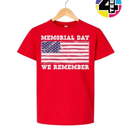Memorial Day We Remember Youth Tee