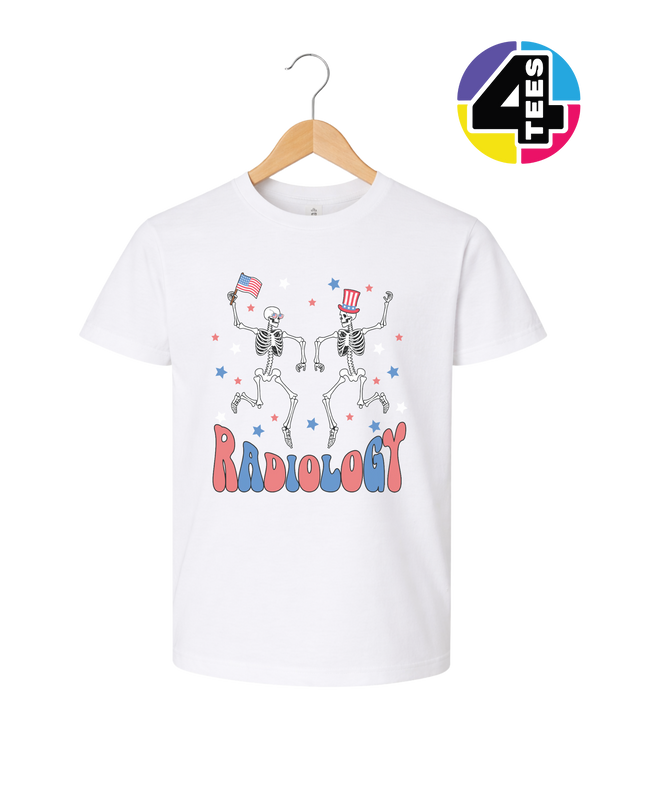 Radiology Skeleton Party Youth Tee