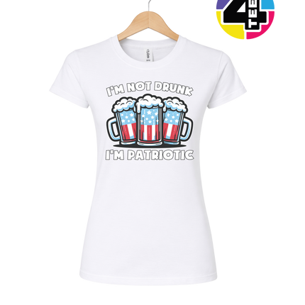 I’m Not Drunk I’m Patriotic Women's Tee