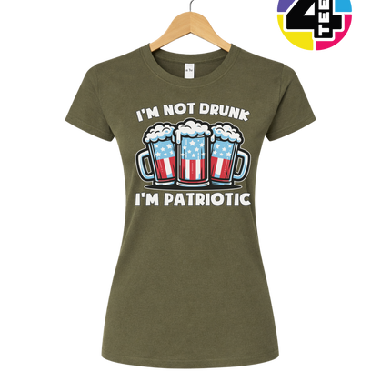 I’m Not Drunk I’m Patriotic Women's Tee
