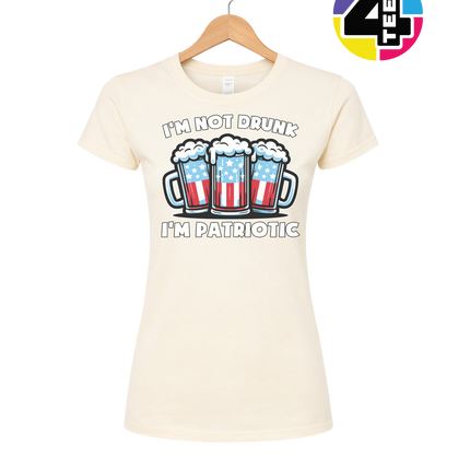 I’m Not Drunk I’m Patriotic Women's Tee