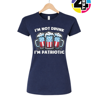 I’m Not Drunk I’m Patriotic Women's Tee