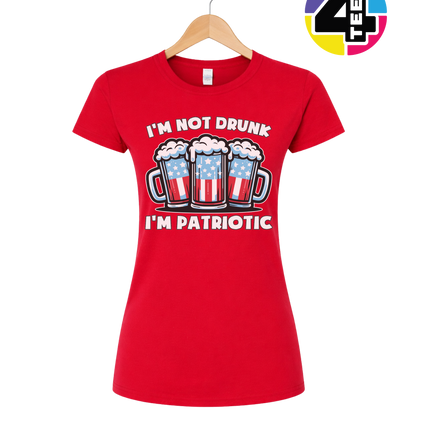 I’m Not Drunk I’m Patriotic Women's Tee