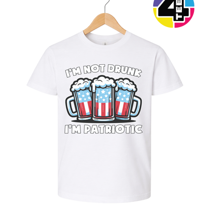 I’m Not Drunk I’m Patriotic Youth Tee