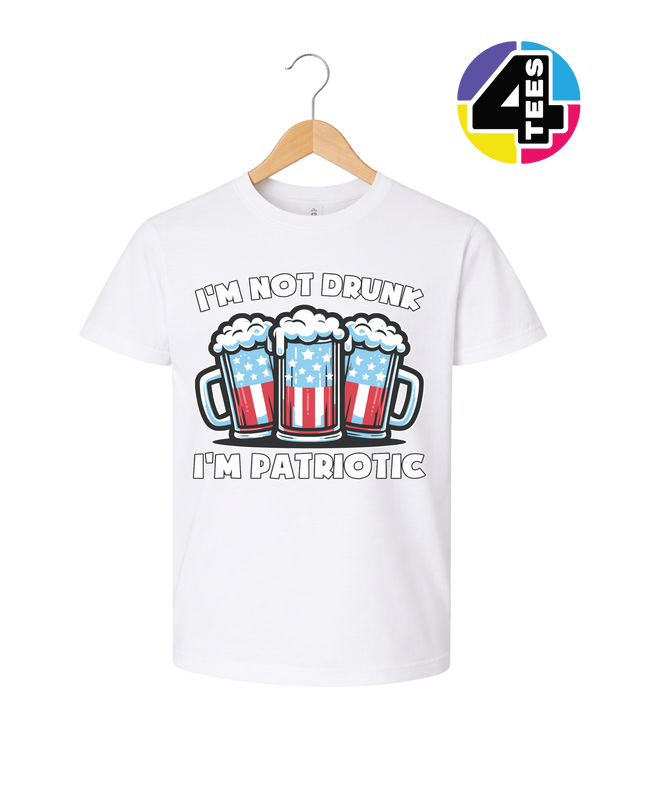 I’m Not Drunk I’m Patriotic Youth Tee
