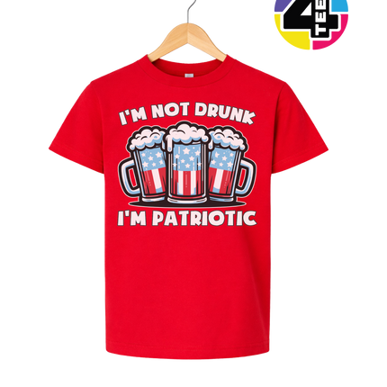 I’m Not Drunk I’m Patriotic Youth Tee