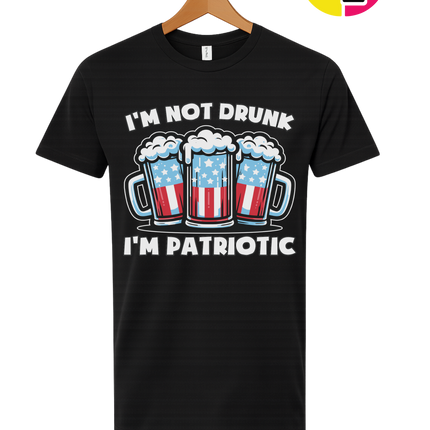 I’m Not Drunk I’m Patriotic Tee
