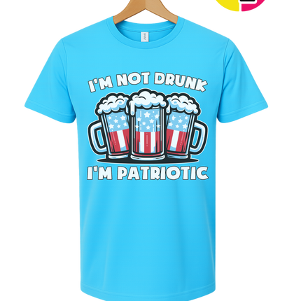 I’m Not Drunk I’m Patriotic Tee