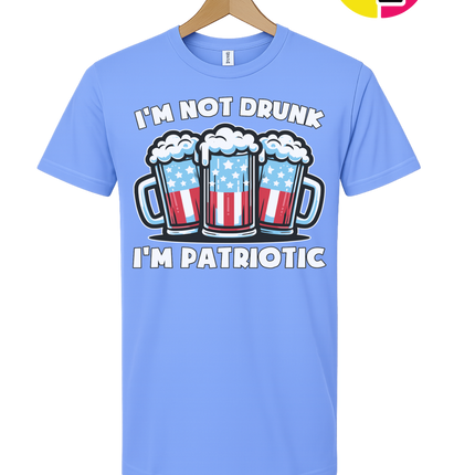 I’m Not Drunk I’m Patriotic Tee