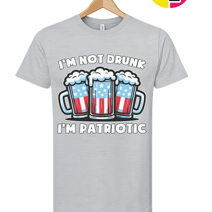 I’m Not Drunk I’m Patriotic Tee