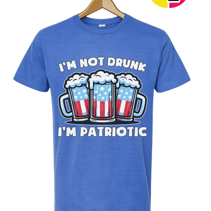 I’m Not Drunk I’m Patriotic Tee