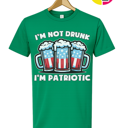 I’m Not Drunk I’m Patriotic Tee