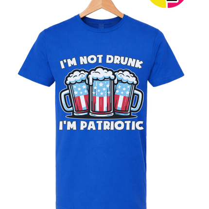 I’m Not Drunk I’m Patriotic Tee