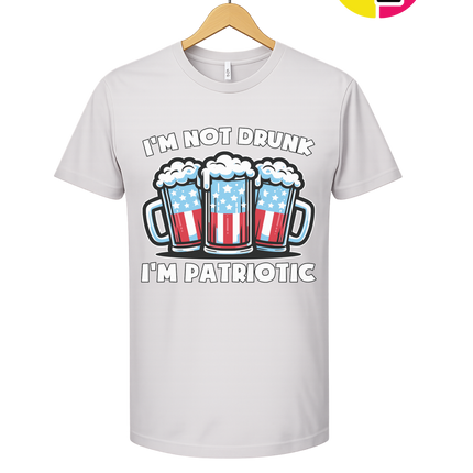 I’m Not Drunk I’m Patriotic Tee