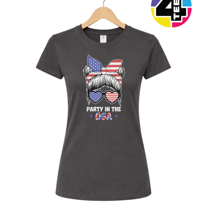 Patriotic Party Bow Women's Tee