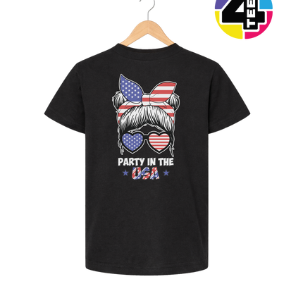 Patriotic Party Bow Youth Tee