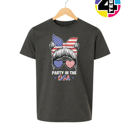 Patriotic Party Bow Youth Tee