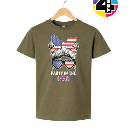 Patriotic Party Bow Youth Tee