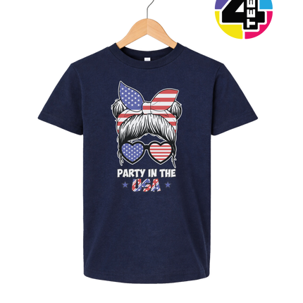 Patriotic Party Bow Youth Tee