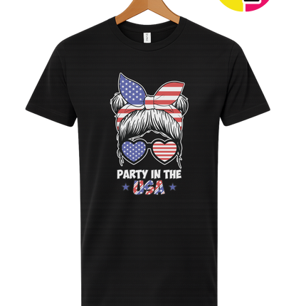 Patriotic Party Bow Tee