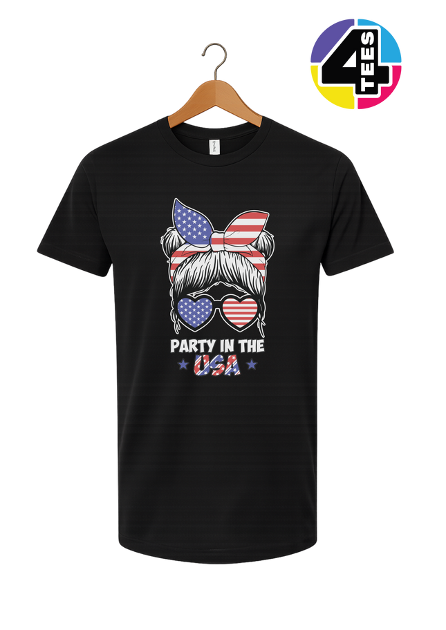 Patriotic Party Bow Tee