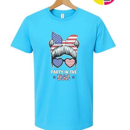 Patriotic Party Bow Tee