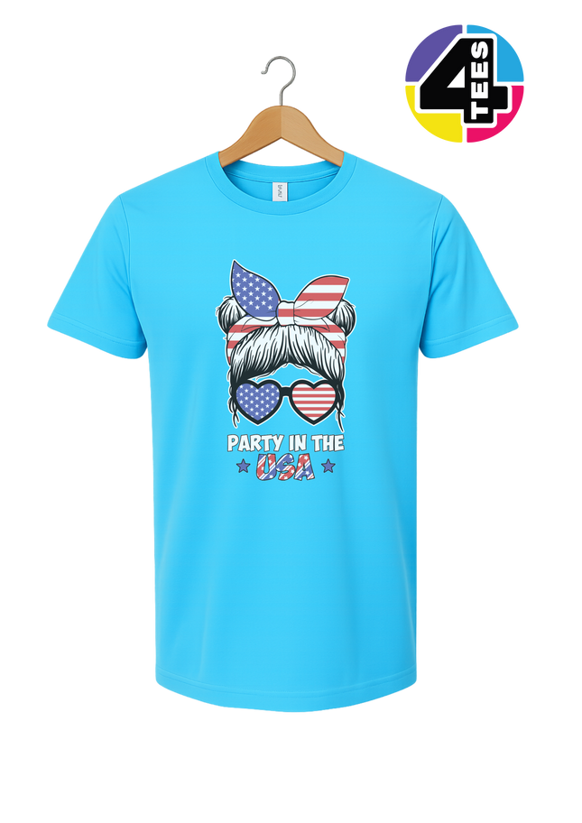 Patriotic Party Bow Tee