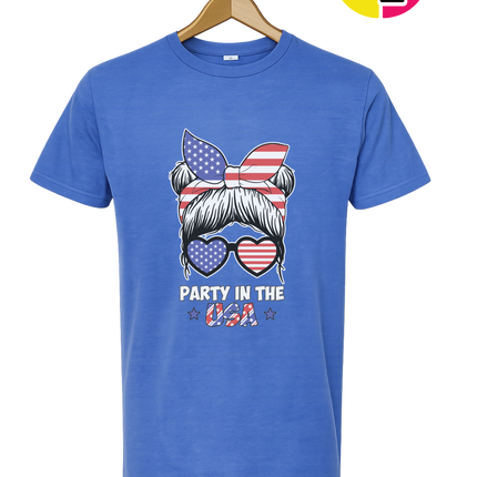 Patriotic Party Bow Tee
