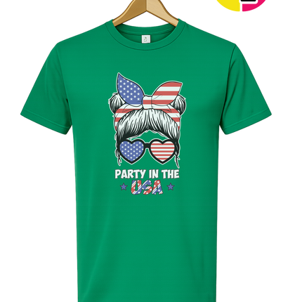 Patriotic Party Bow Tee