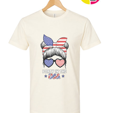 Patriotic Party Bow Tee