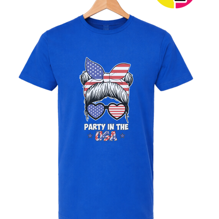 Patriotic Party Bow Tee