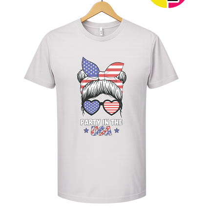 Patriotic Party Bow Tee