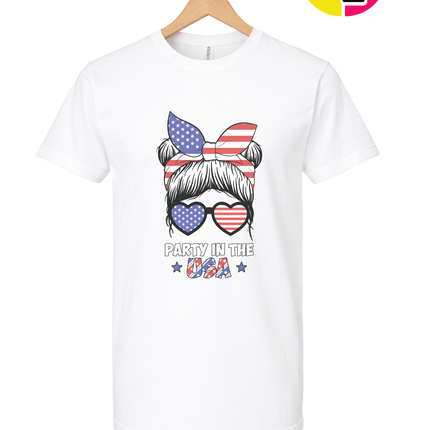 Patriotic Party Bow Tee