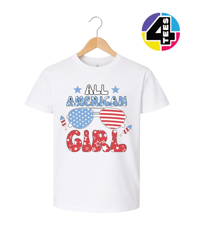 All American Girl Shades Youth Tee