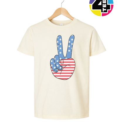 Stars & Stripes Peace Sign Youth Tee