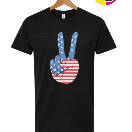 Stars & Stripes Peace Sign Tee